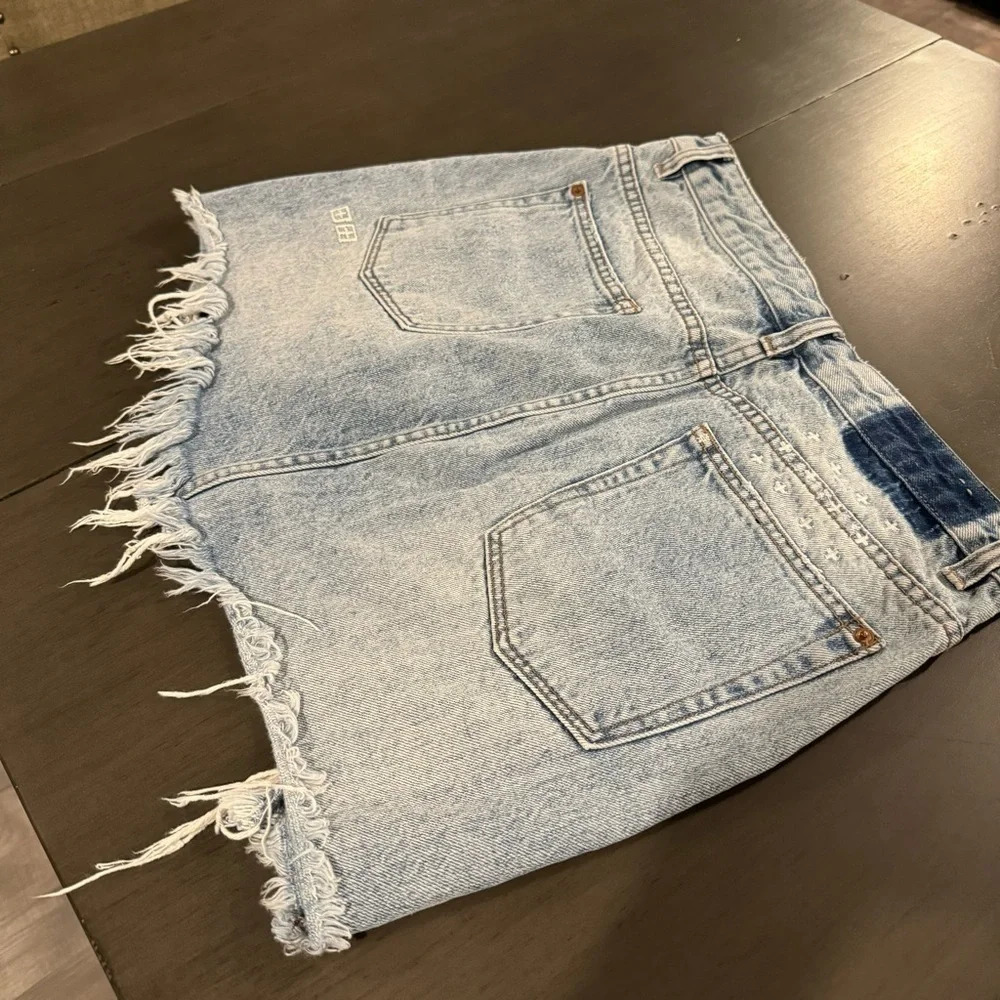 Ksubi Mini Moss Distressed Denim Skirt - Picture 12 of 13